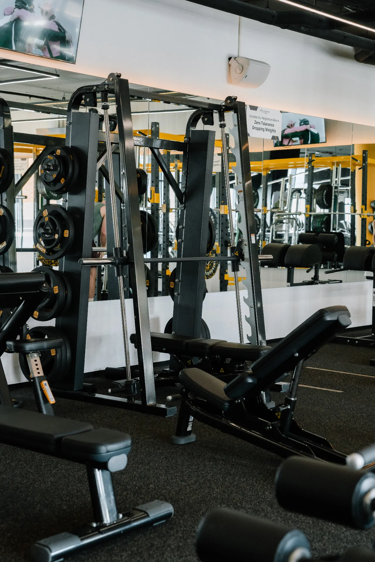 Smith machine and benches
