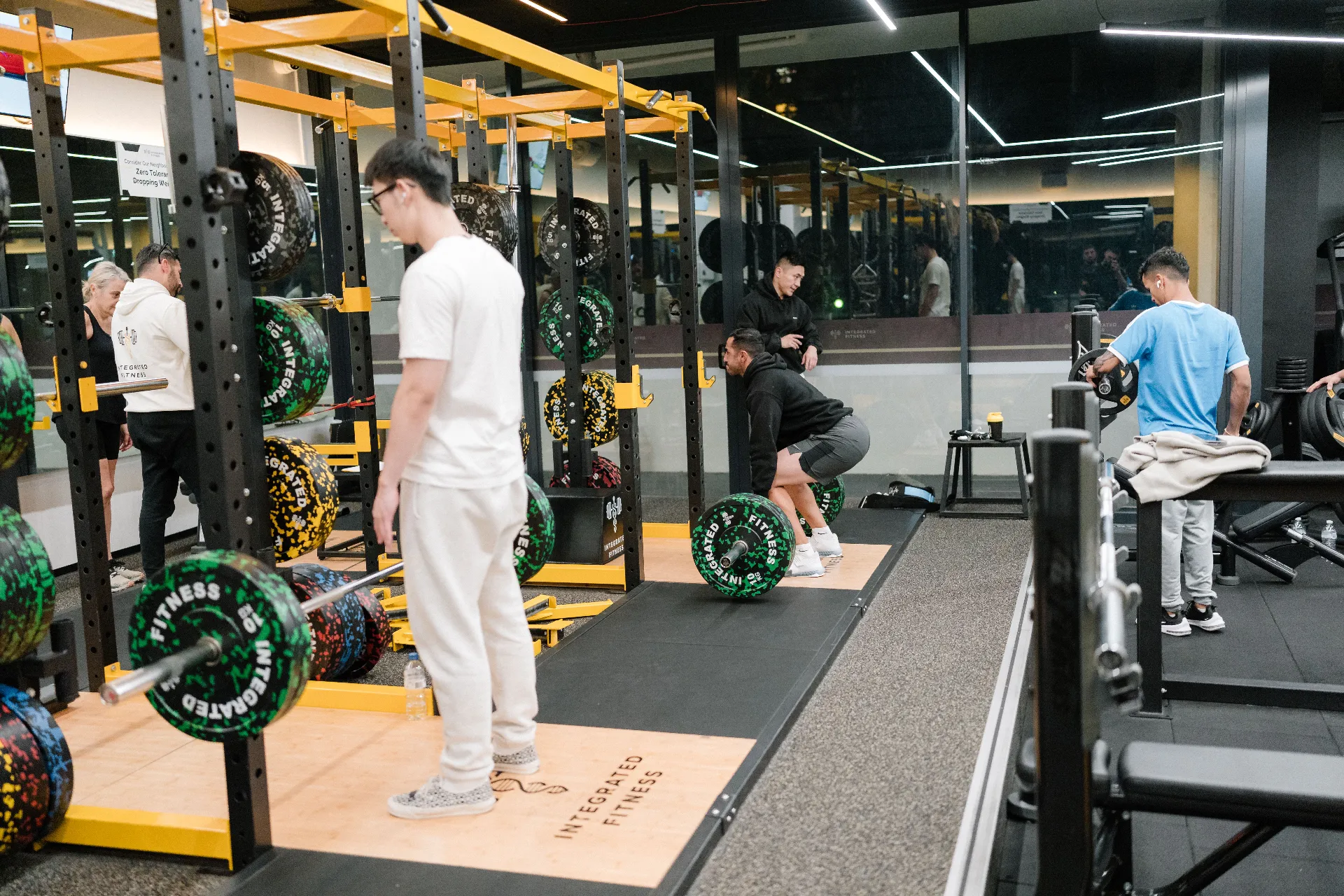 Squat racks and lifting platforms